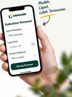 Kalkulator Renovasi BANGUNIN di HP